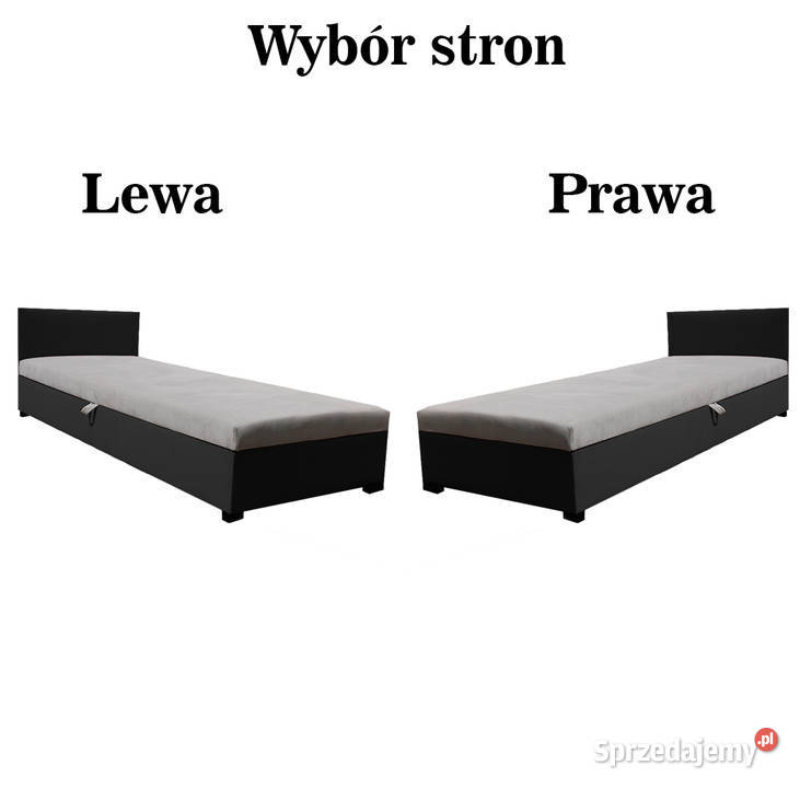 Tapczan jednoosobowy z pojemnikiem na pościel 202cm Gorzków-Osada