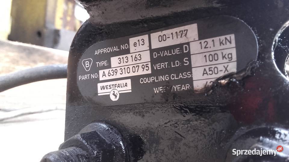 Hak Holowniczy Mercedes Vito W639 dostawcze Gniewkowo