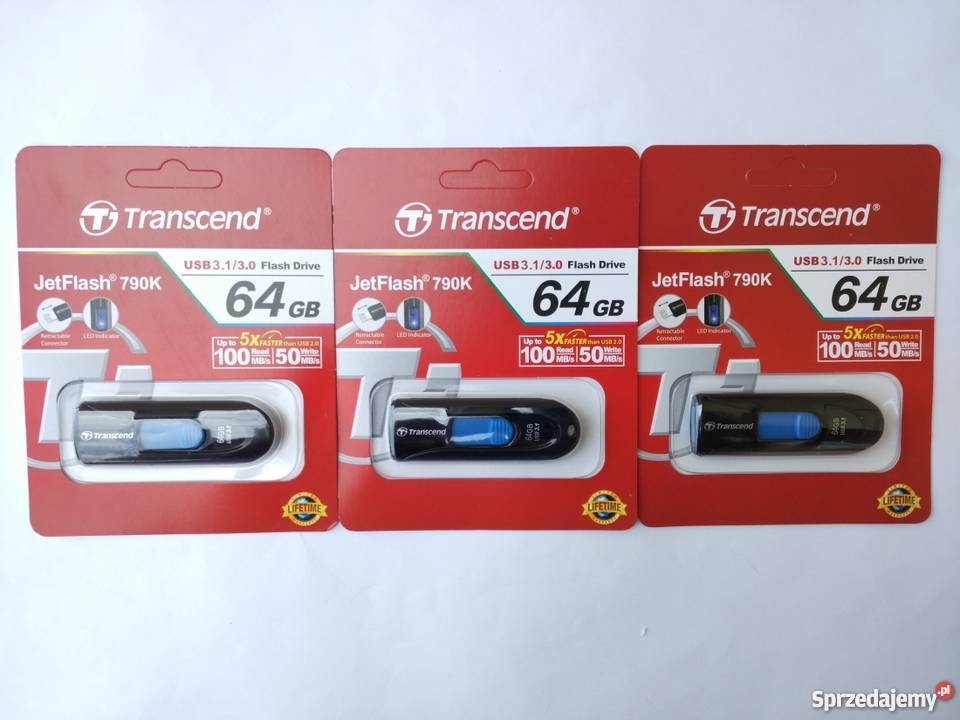Pendrive Transcend JetFlash 64GB USB 3130 LED