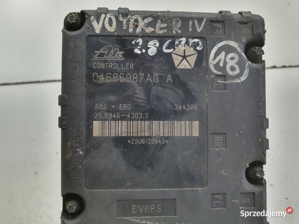 Chrysler Voyager IV 28 CRD POMPA ABS hamulcowa Rudka