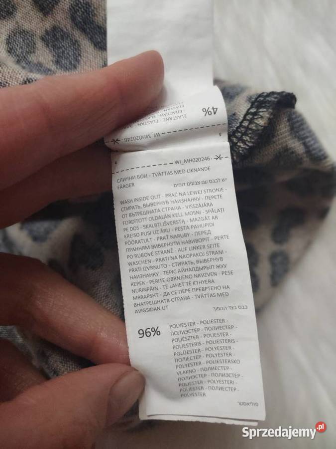 Dzianinowa bluzka w panterkę Mohito S Olkusz