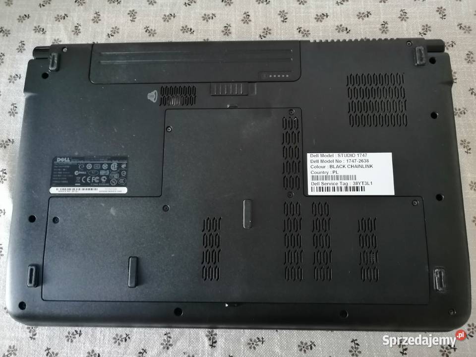 LAPTOP DELL STUDIO 1747 173 CALA EKRAN mazowieckie Warszawa