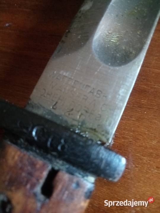 Bagnet niemiecki pruski mod 9805 liść 1917 I wś Grójec