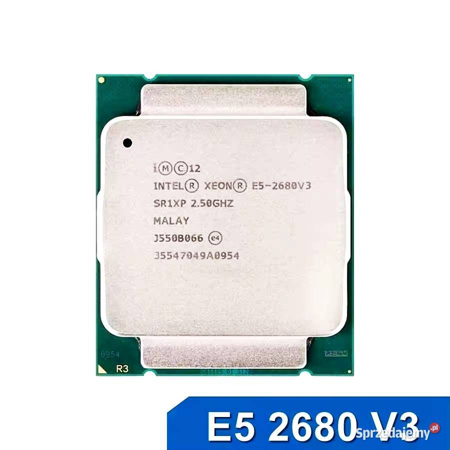 Intel Xeon E5 2680 V3 25GHz 12Core 24Thread cpu Podzespoły bazowe Suchy Las