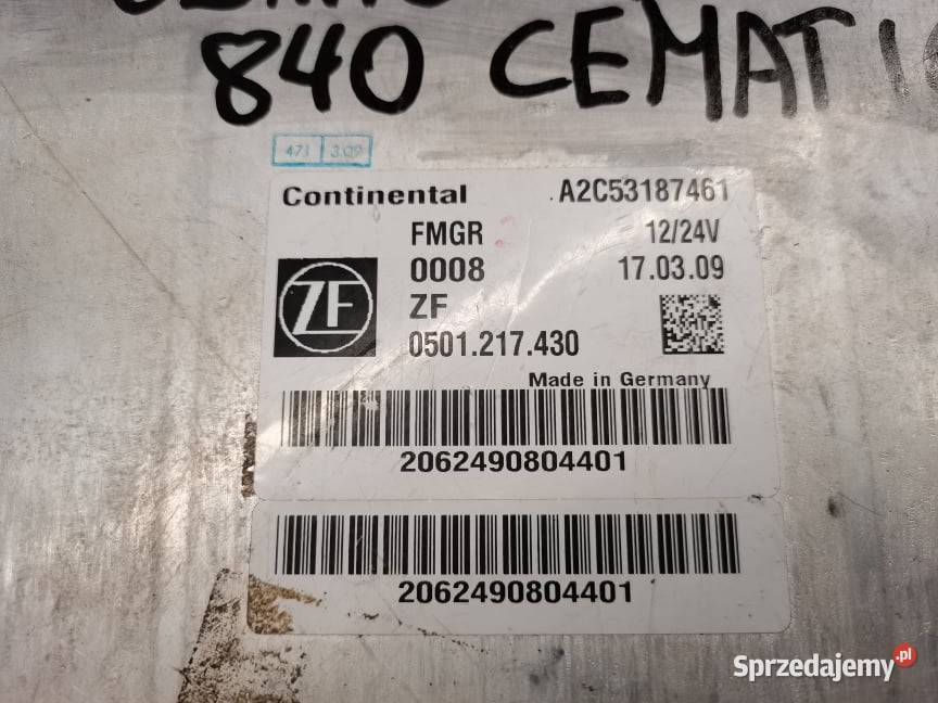 Moduł Skrzyni Smatic ZF 0501217430 Pozostałe Wilkowo