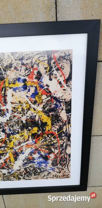 Obraz Jackson Pollock abstrakcja ekspresjonizm mazowieckie Garwolin sprzedam