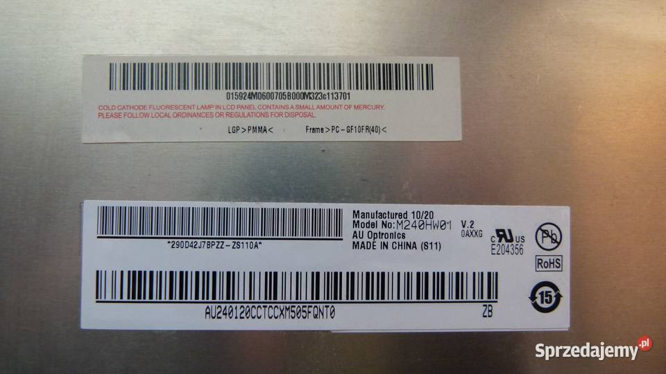 Monitor LG W2453TQPF uszkodzone podświetlenie Zamość