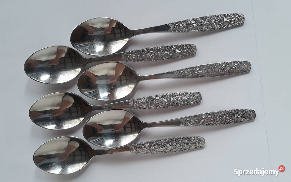 Łyżeczki do herbaty 2 ROŚLINNY Gerlach sztućce Sztućce śląskie Dąbrowa Górnicza
