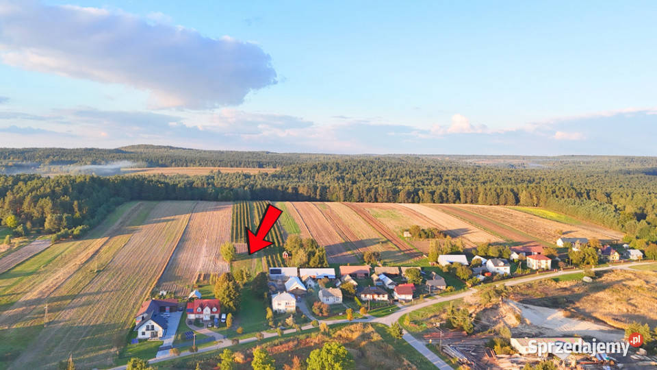 Duża działka z domkiem Kunki gm Susiec