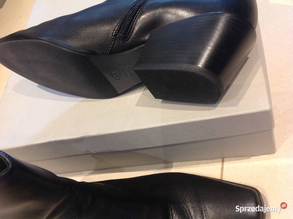 Kowbojki Krótkie Skórzane Buty Damskie KENNEL lubuskie Nowa Sól