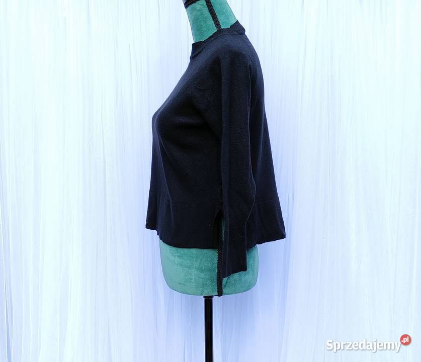 Czarny sweter Cubus M 38 wełna merino wełniany Swetry i golfy Szczecin sprzedam