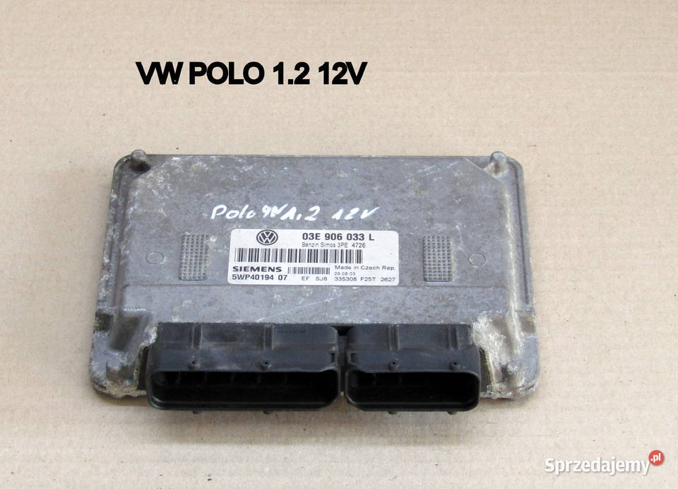 STEROWNIK SILNIKA VW POLO 12 12V 03E906033L osobowe Mysłaków