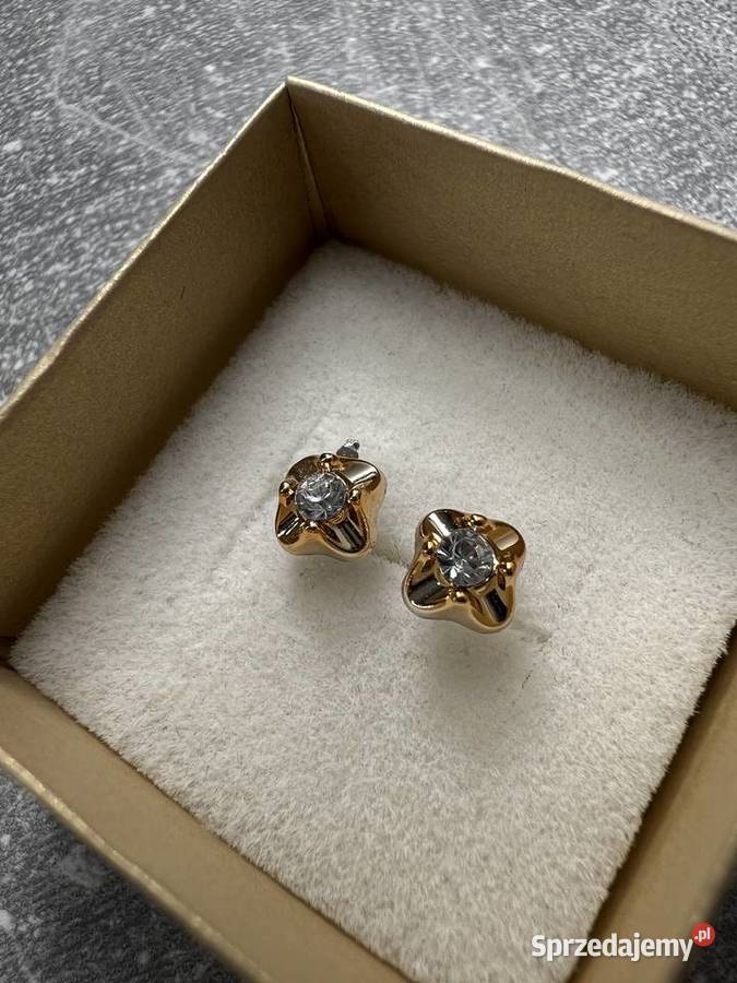 Kolczyki ala złote z diamentem podkarpackie Jasło