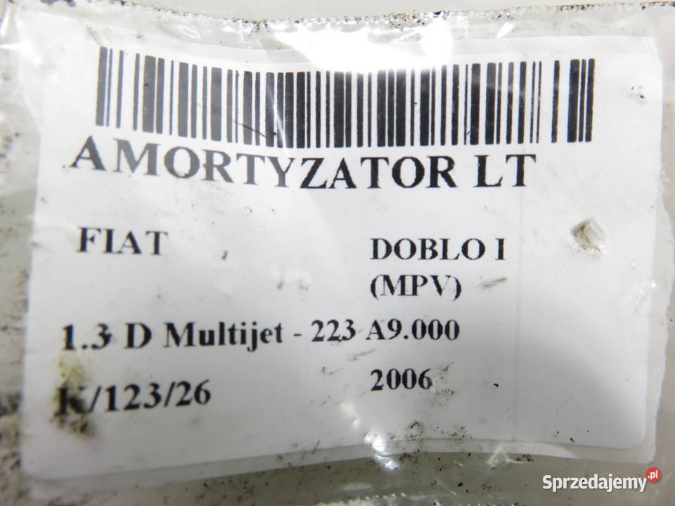 AMORTYZATORY TYŁ FIAT DOBLO I 311932 osobowe sprzedam