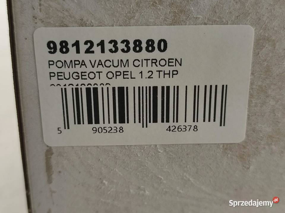 POMPA VACUM CITROEN PEUGEOT OPEL 12 THP Pompy podciśnieniowe
