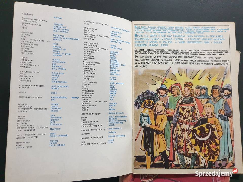 Początki Państwa Polskiego 3 dwujęzyczne komiksy sprzedam