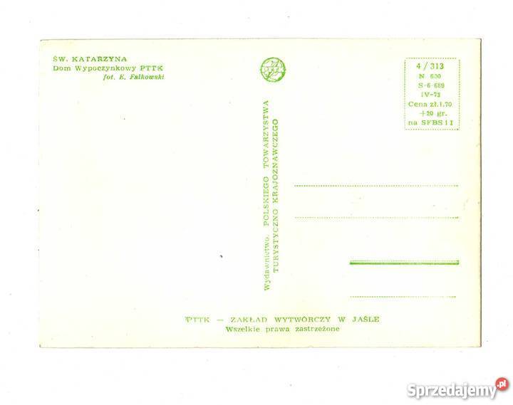 ŚWIĘTA KATARZYNA DOM WYPOCZYNKOWY PTTK POCZTÓWKA Krynki sprzedam
