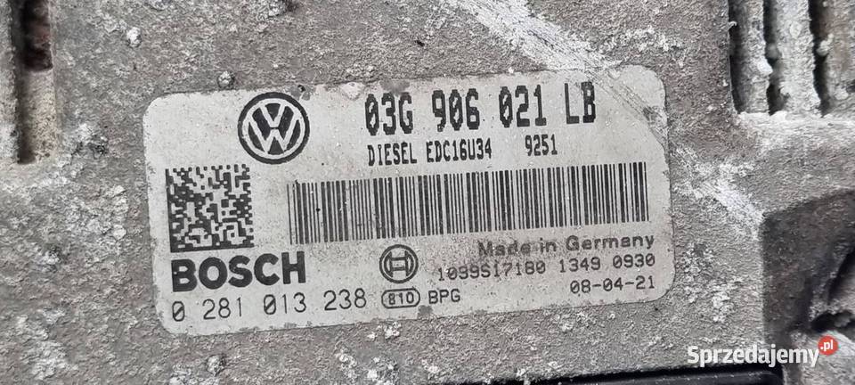 KOMPUTER SKODA OCTAVIA II 03G906021LB kujawsko-pomorskie Lipno