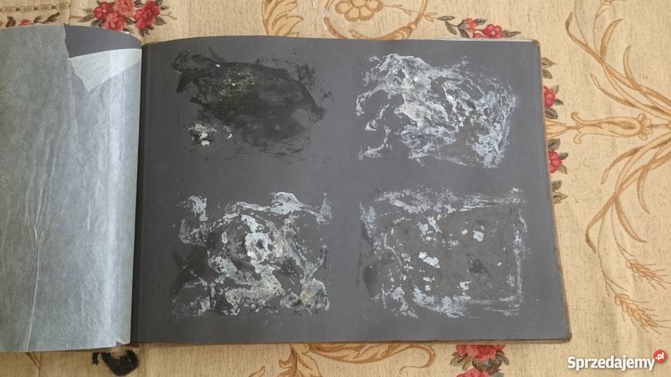 Stary niemiecki album do zdjęć fotografii Ostrów Wielkopolski