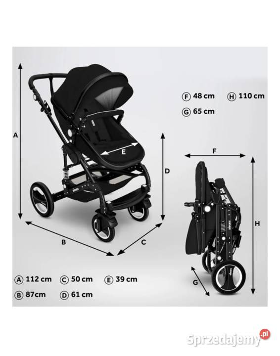 Nowy wózek Kudoku 3w1 sprzedam