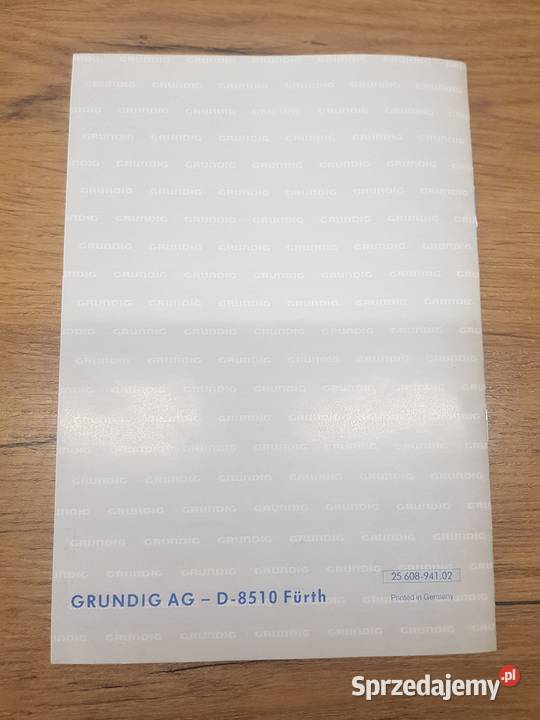 Instrukcja obsługi Telewizora Grundig T 70440 Golina sprzedam