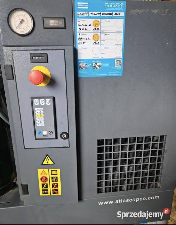 Kompresor sprężarka śrubowa Atlas Copco z serii Sieklówka