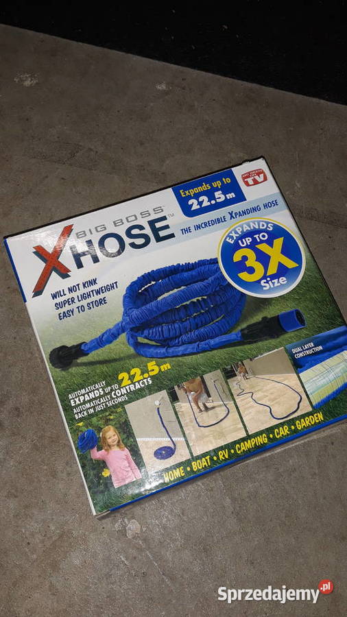 Wąż elastyczny ogrodowy rozciąga się do 22 m Izabelin B