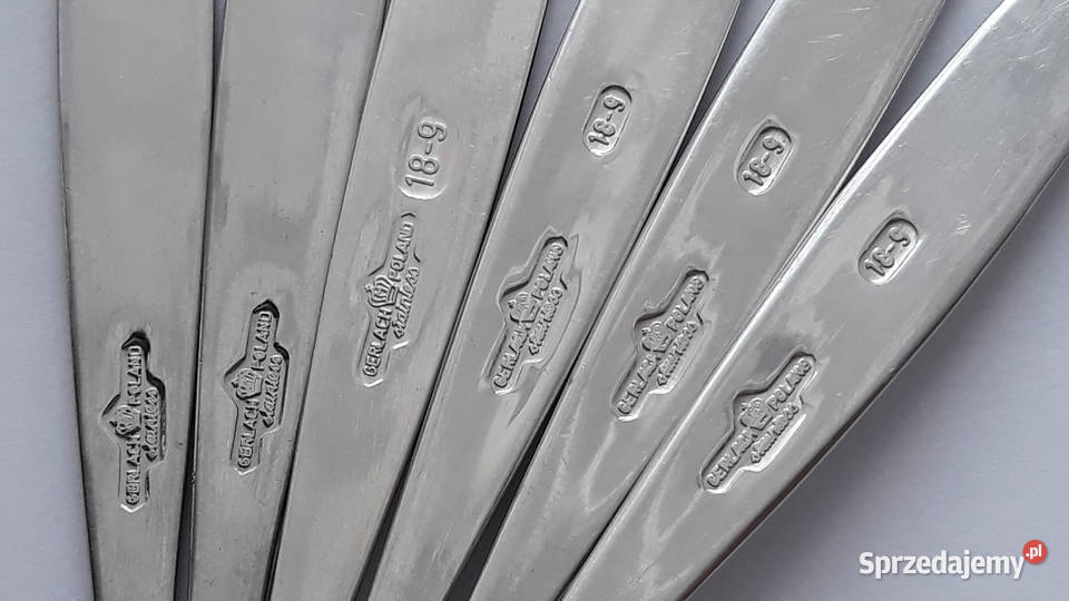 Łyżeczki do herbaty 2 PASECZKI PASKI Gerlach PRL Dąbrowa Górnicza