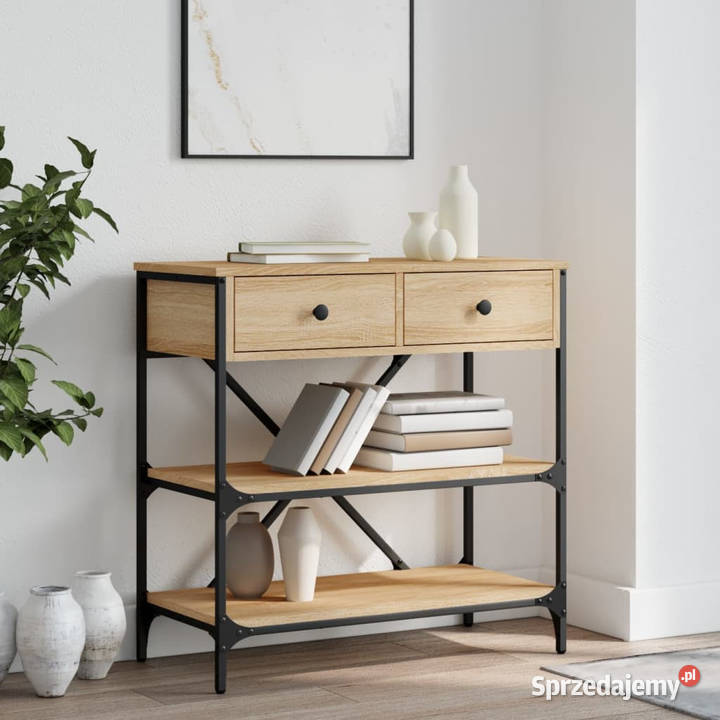 Stolik konsolowy dąb sonoma 75x345x75 WM833409 Warszawa sprzedam