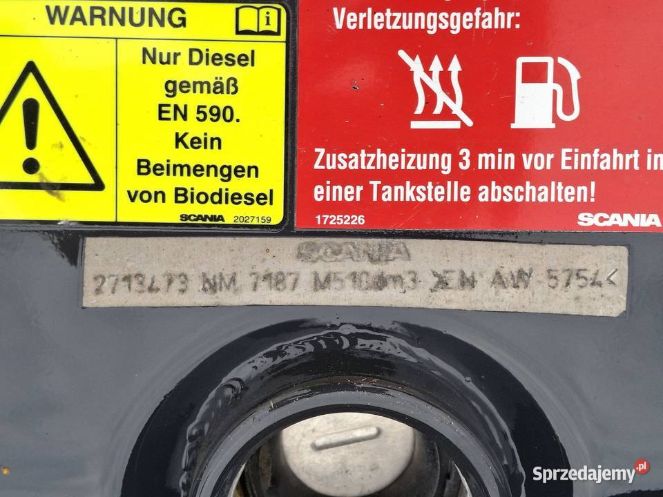 SCANIA ZBIORNIK PALIWA 510L 2713473 Zbiorniki Bieleń
