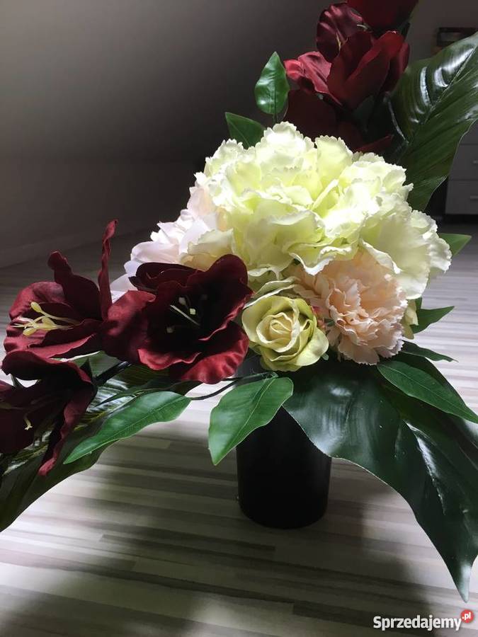 Wiązanka kwiaty sztuczne cmentarz stroik grób wielkopolskie Kalisz sprzedam
