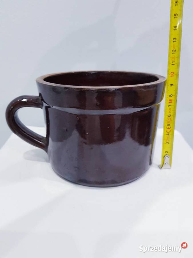 Stary kamionkowy garnek z prlu Dąbrowa Górnicza