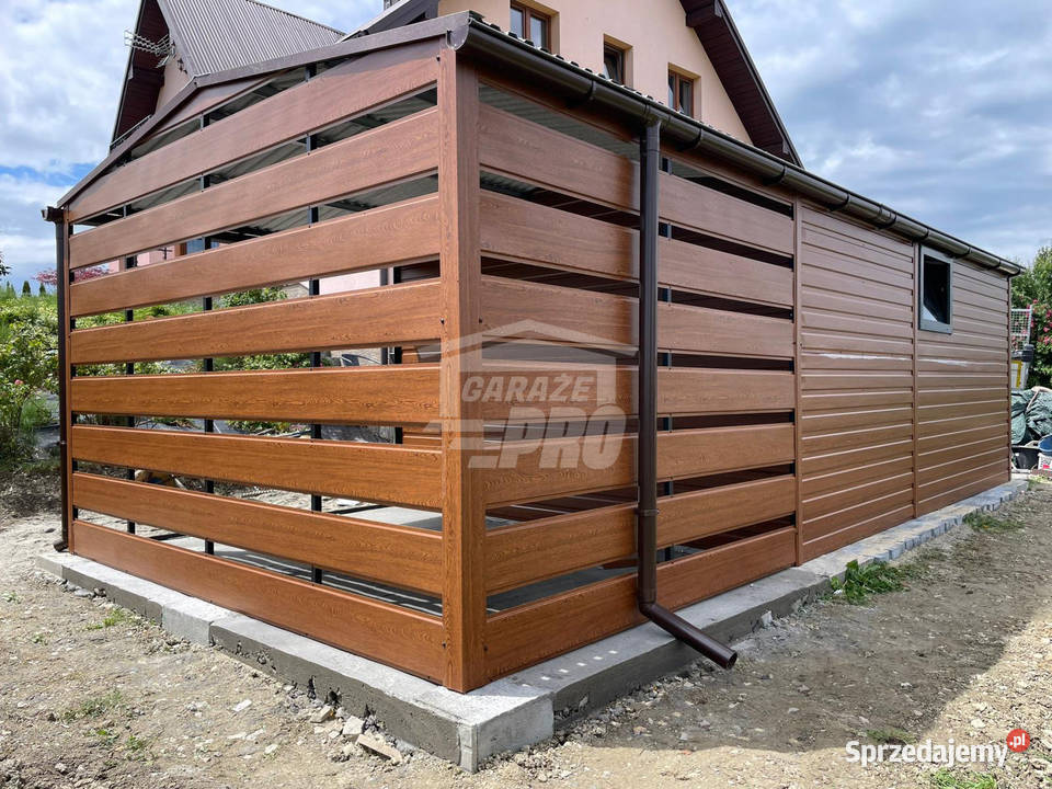 Garaż blaszany 35x45 wiata 35x2m Brama okno Jelenia Góra