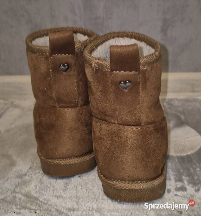 Botki damskie ocieplane zimowe camel 36 brązowy/beżowy Łódź