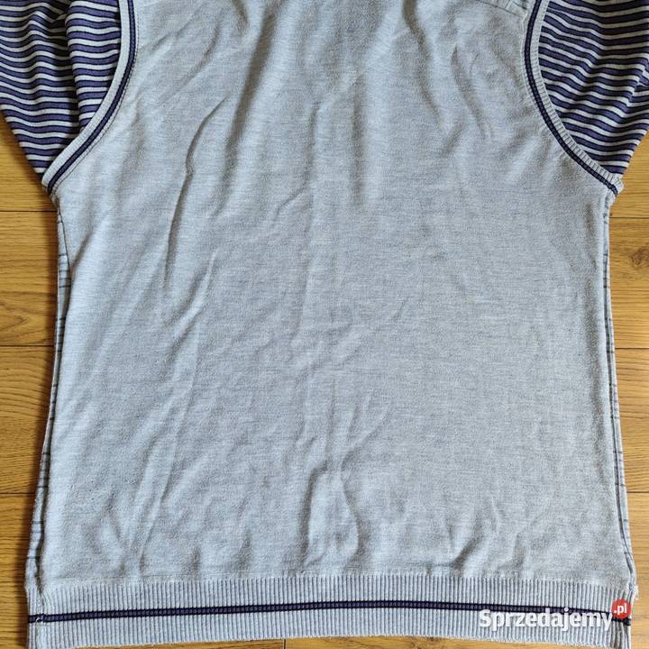 Sweter serek polo lekki długi rękaw