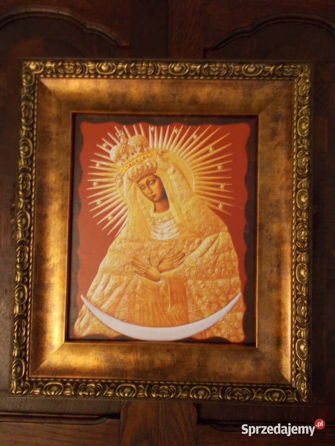 Matka Boża Ostrobramska Kopia Ikony Drewniana Szczecin