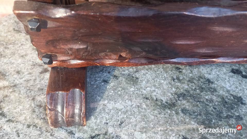 Gazetnik drewniany holenderski stojak na gazety Gawroniec