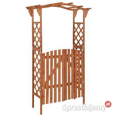 vidaXL Pergola z furtką 116x40x204 lite drewno mazowieckie Warszawa sprzedam