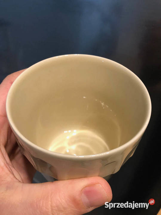 Kubki barowe PRL Tułowice koloru beżowego zestaw beżowy Kielce