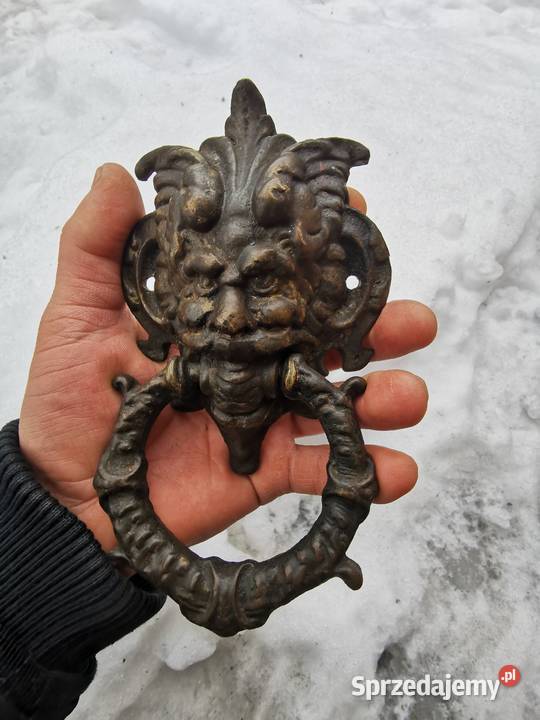 Kołatka Antyczna Kołatka do Drzwi z Brązu