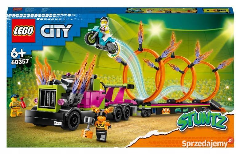 LEGO City 60357 Ciężarówka i ogniste obręcze dolnośląskie Wrocław sprzedam