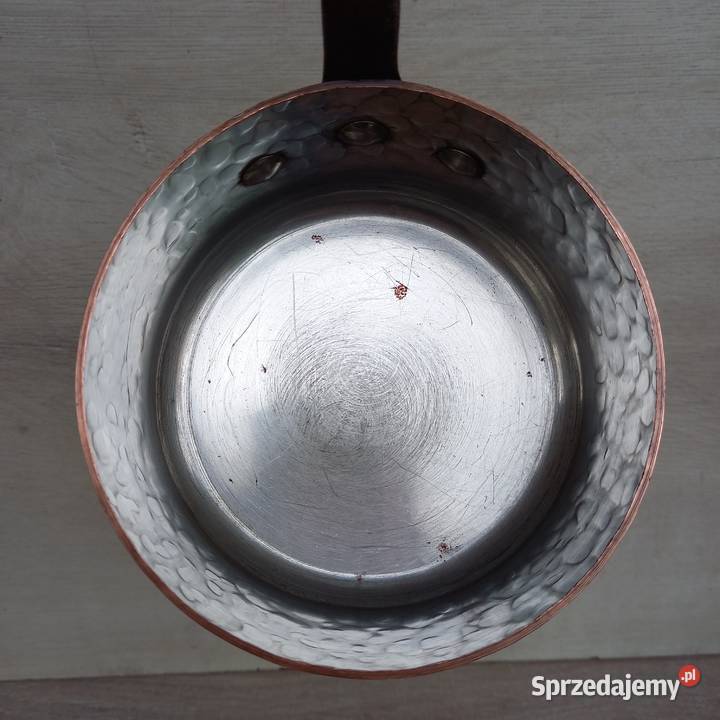 Miedziany garnek miedziany rondel komplet 3 Warszawa
