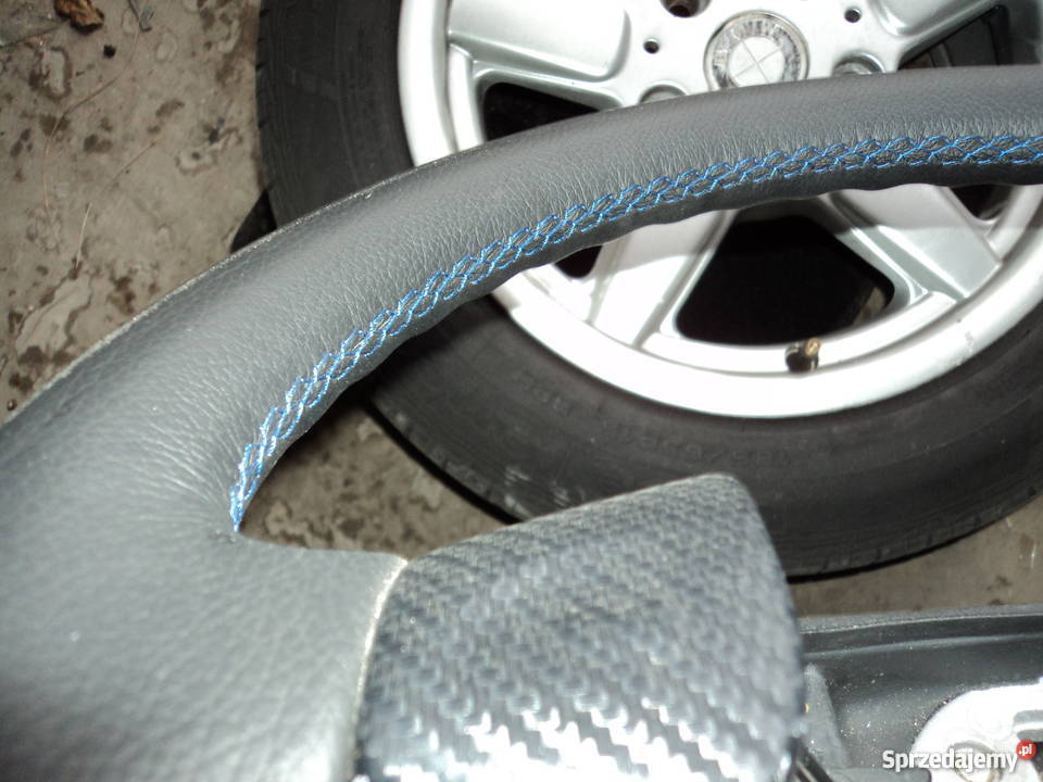 kierownica vw golf 3 obszyta skórą niebieska nić Aleksandrów Łódzki
