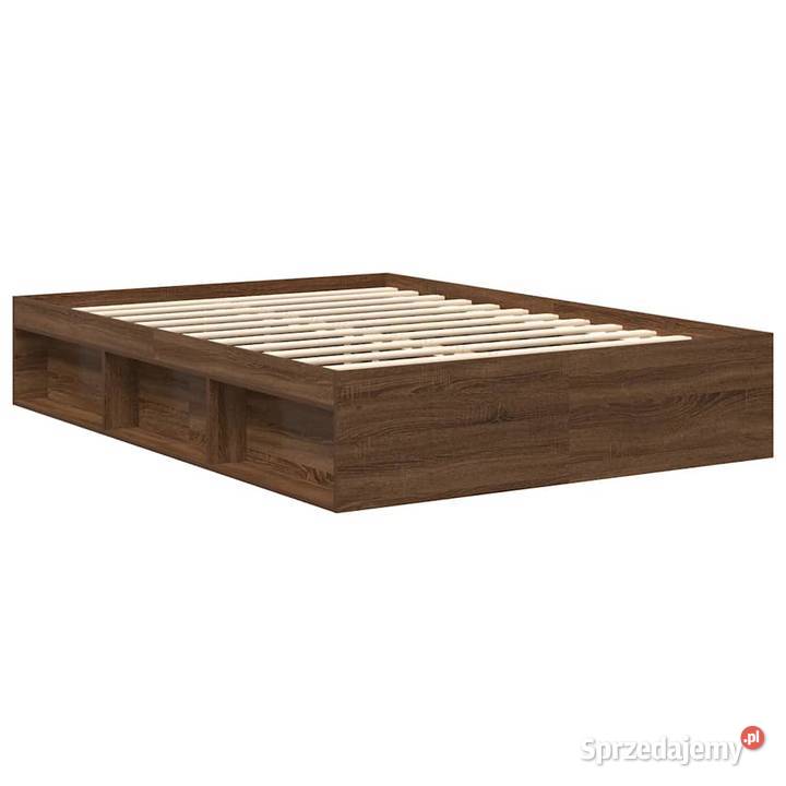 vidaXL Rama łóżka brązowy dąb 120x190 SKU3203900 sprzedam