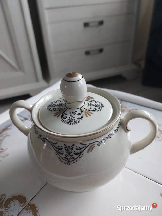 Dzbanek I bomboniera porcelana Maschendorf Wałbrzych