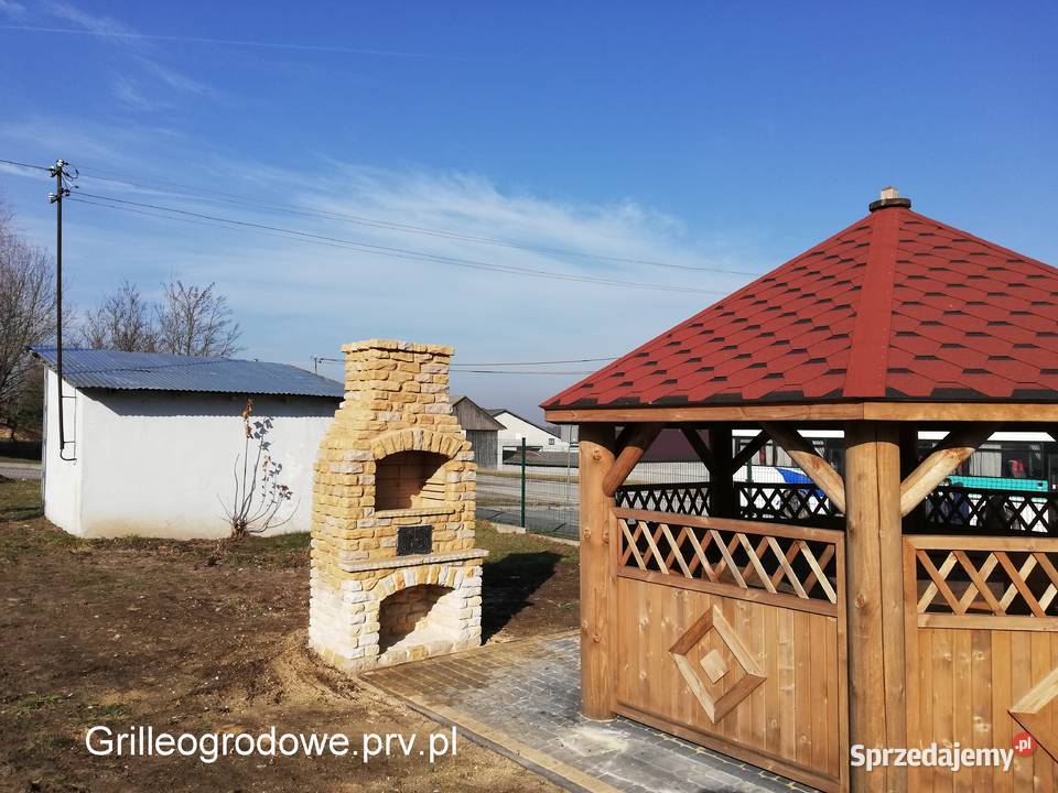 Grill murowany z kamienia wędzarnia piec Żarnów sprzedam