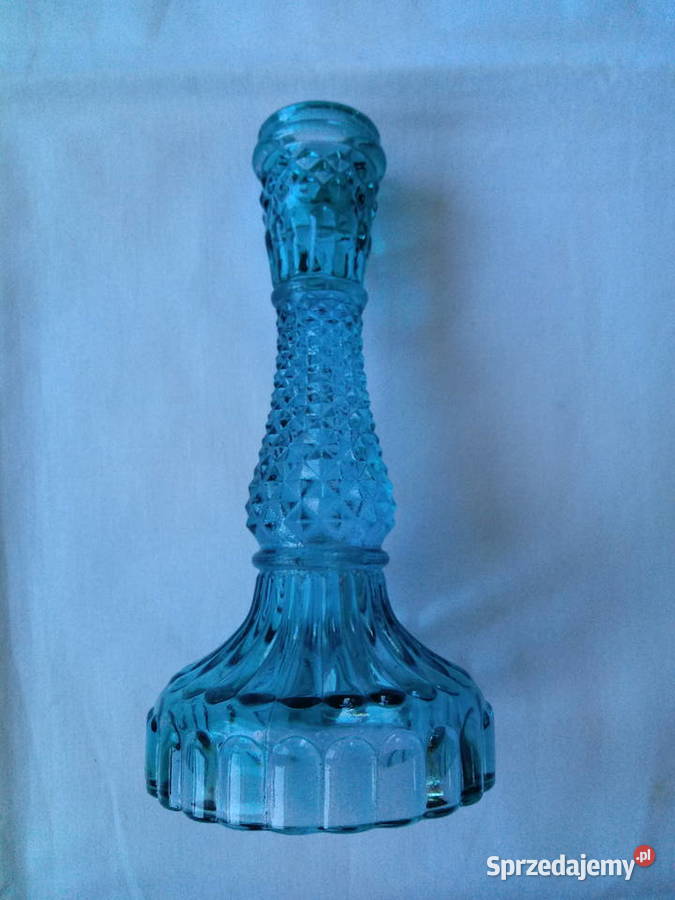 szklany świecznik ozdoba dekoracja bibelot tanio mazowieckie Piotrówek