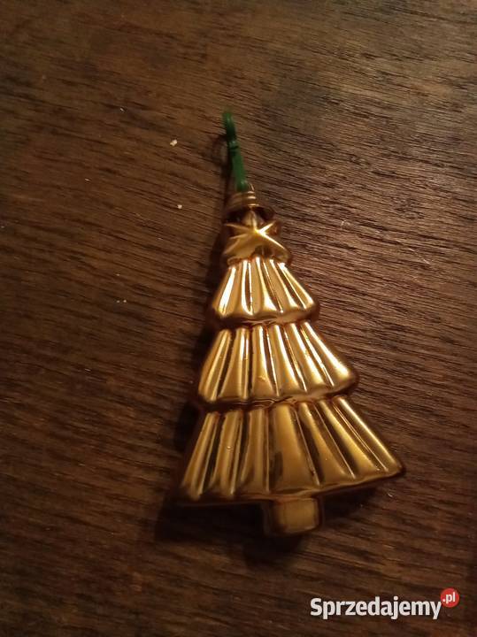Złota choinka zawieszka Boże Narodzenie Vintage Boże Narodzenie Warszawa sprzedam