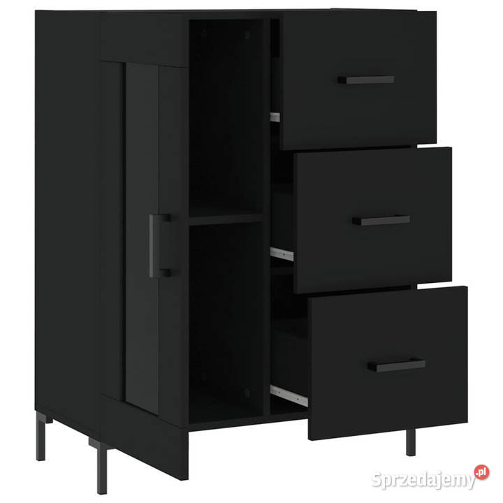 Szafka czarna 695x34x90 materiał drewnopochodny Meble Warszawa