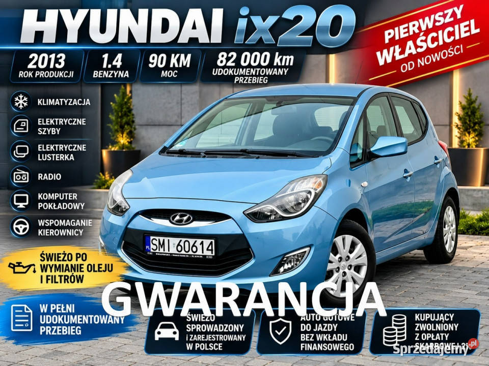 Hyundai ix20 14 benzyna 82 90KM ix20 Mikołów sprzedam